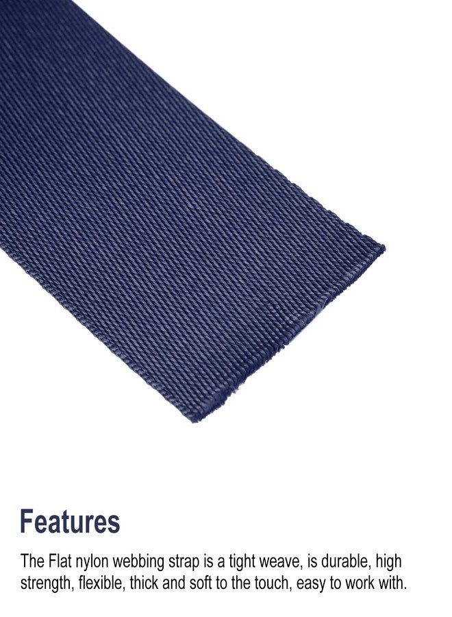 iCONY Flat Nylon Webbing Strap, 10 Metres, 0.7 mm Thickness, Used for Backpack, Handle, Luggage, Chair seat, Cargo Straps, Indoor or Outdoor Activities, Crafts, and More (Navy Blue, 1.5INCH 10METER) - Image 4